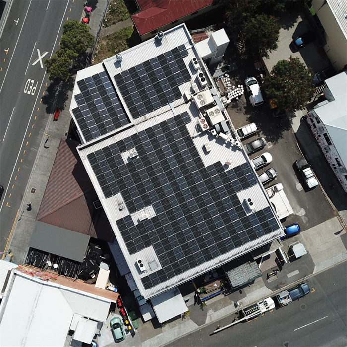 Rooftop solar system at The Archive Beer Boutique in Brisbane, Australia